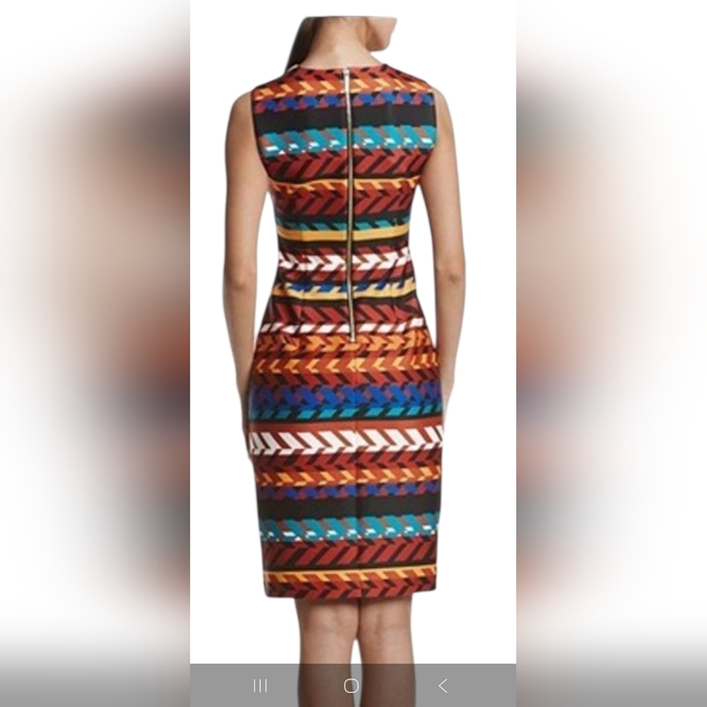Calvin Klein Multicolor Striped Mini Dress - Picture 6 of 7